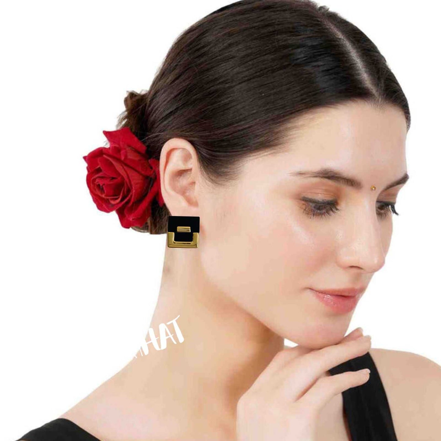 Square Earrings | Western Jewellery | Waterproof Earrings | Superior Quality