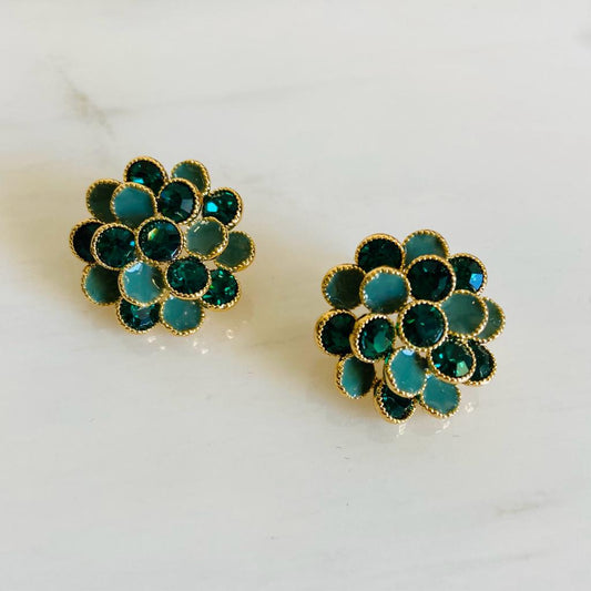 Stone Earrings | Flower Design Earrings | Imitation Jewellery | April 2023