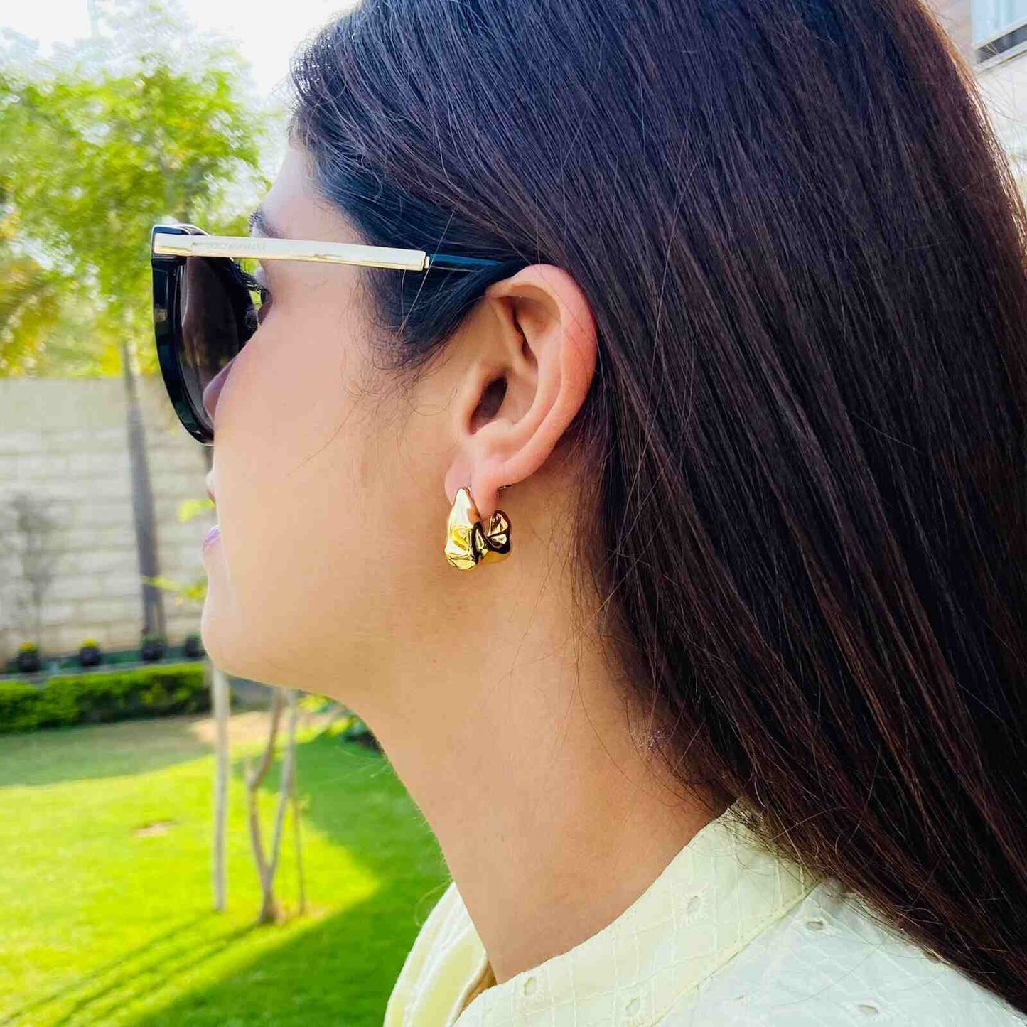 Stud Earrings Gold Plated
