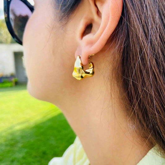 Stud Earrings Gold Plated
