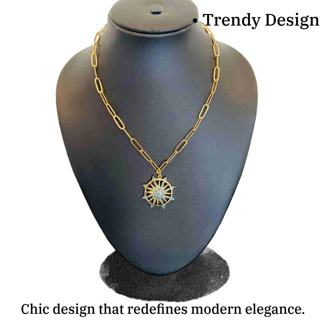 Necklace Wheel Of Fortune | Premium Collection Fashion Jewellery | Western Jewellery For Girls