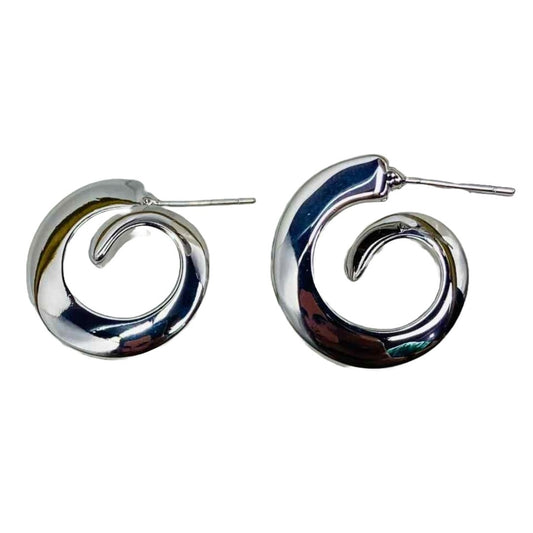 Ladies Stud Earrings Silver