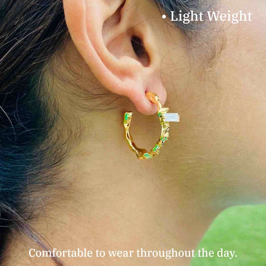 18k Gold Earrings Fake