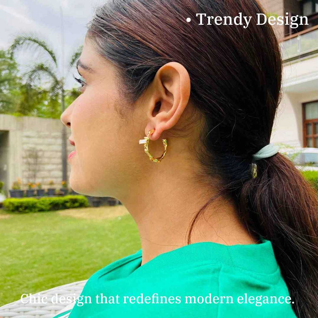 18k Gold Earrings Fake