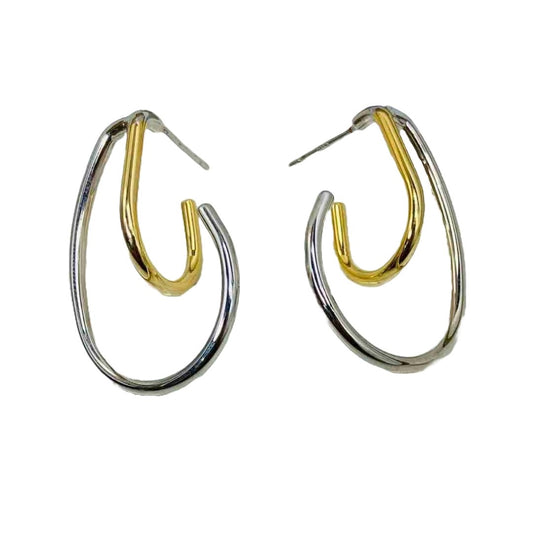 Silver Earrings Gold Plated