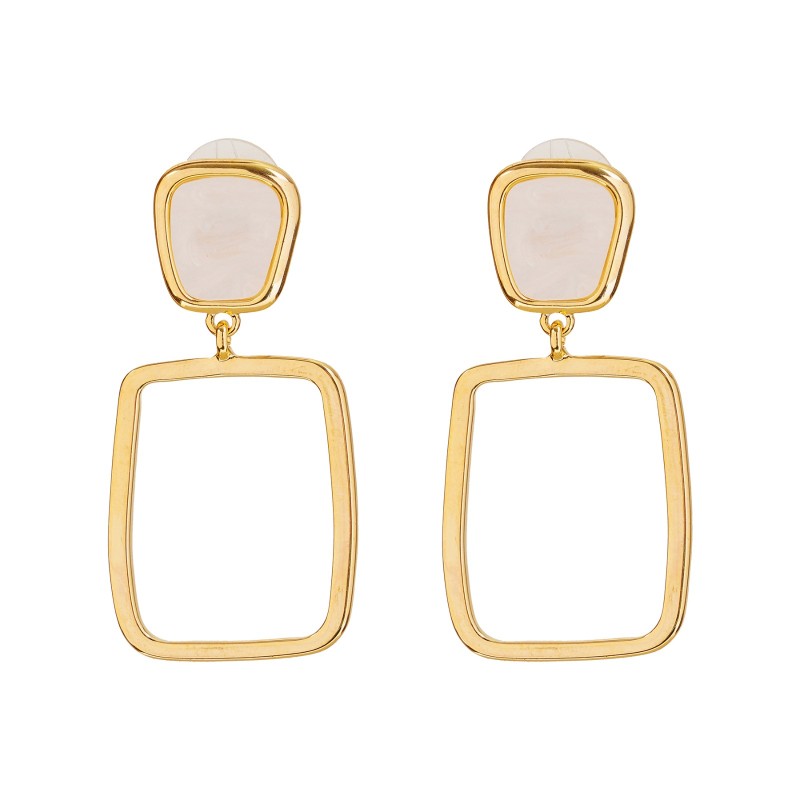 White Dip Earrings | Western Jewellery | Modern Design | Best Quality