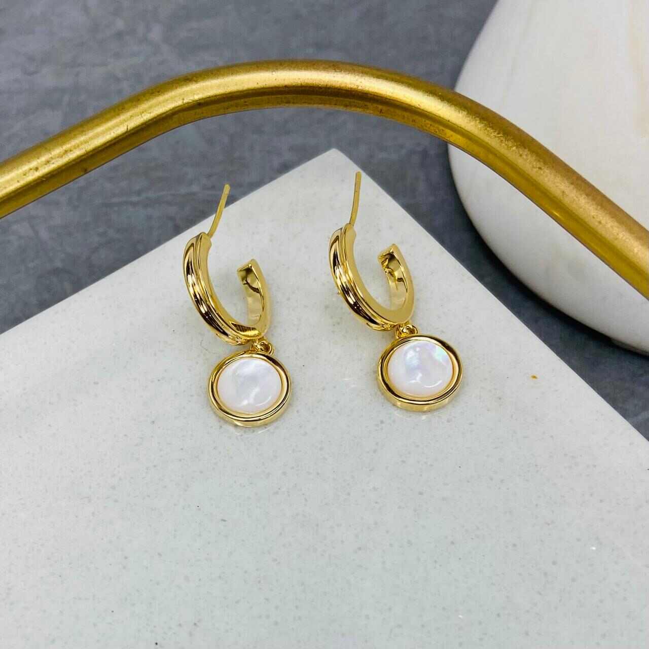 White Gold Earrings