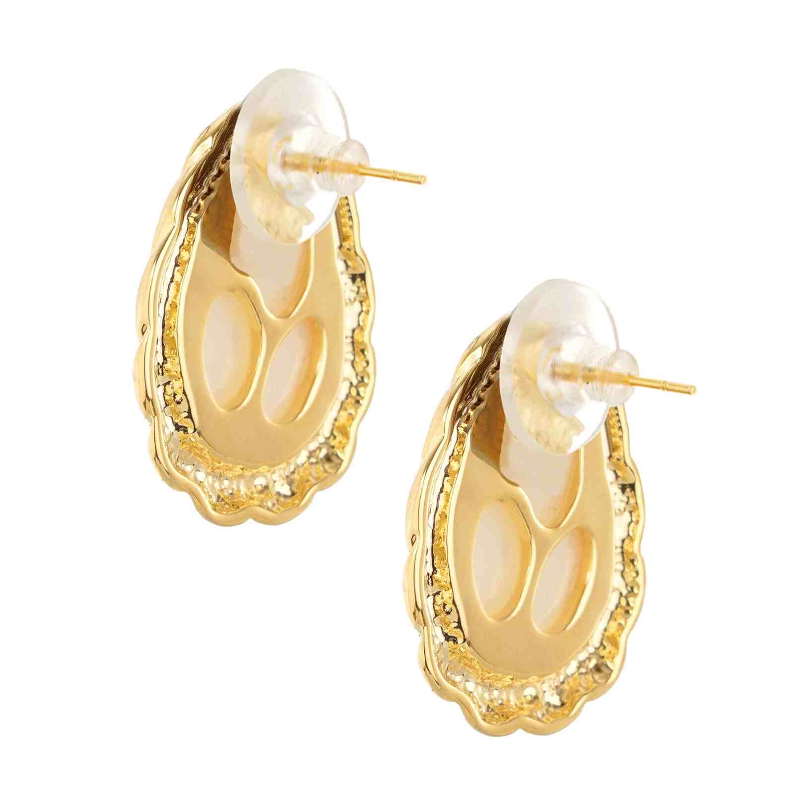 Buy Tiny Pearl Studs 14K Solid Gold Earrings White Pearl Online in India   Etsy