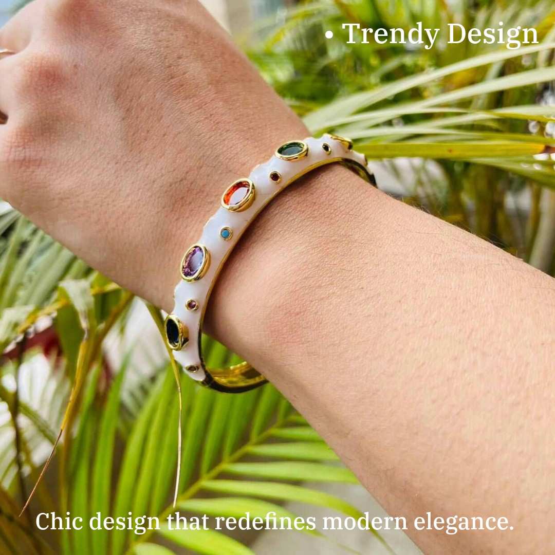 Candy Yum Yum Bracelet | Cotton White Kada