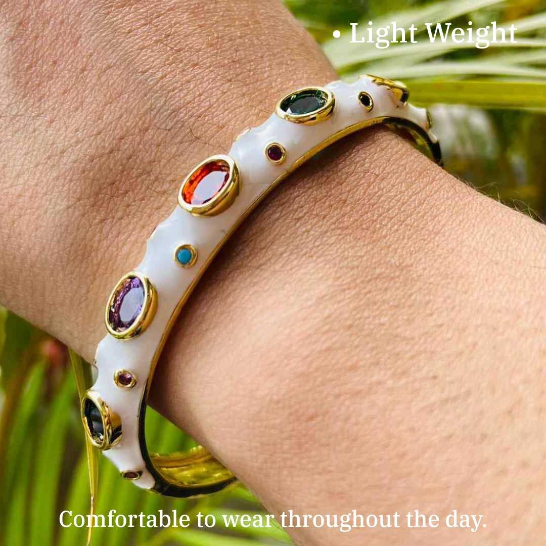 Candy Yum Yum Bracelet | Cotton White Kada