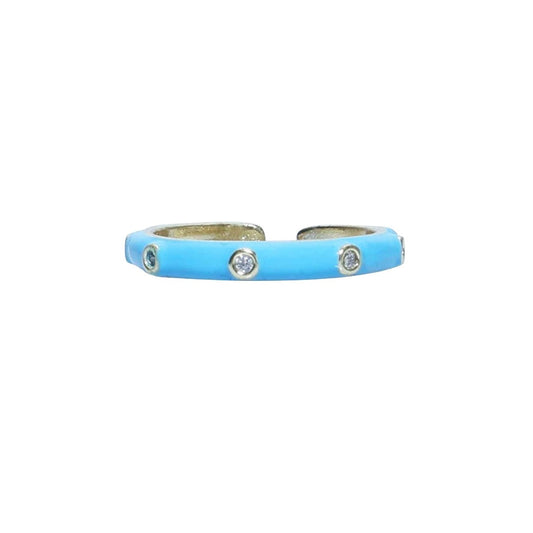 Fancy Rings for Women | Sky Blue Ring | Gold Plated Fancy for Women | Artificial Jewellery