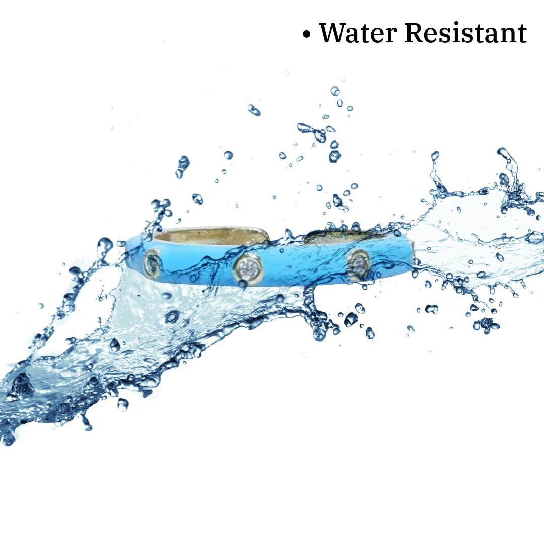 Fancy Rings for Women | Sky Blue Ring | Gold Plated Fancy for Women | Artificial Jewellery