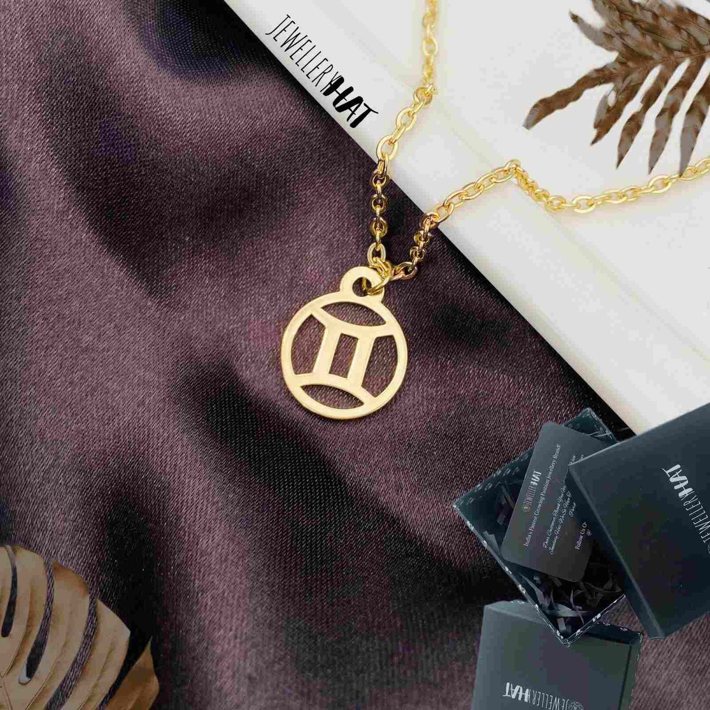 Zodiac Sun Sign Gemini Necklace | Stainless Steel | Costume Jewellery for Ladies