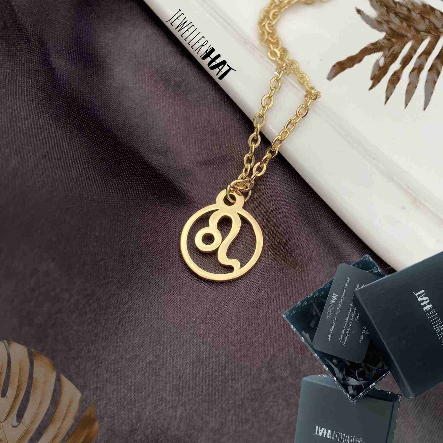 Zodiac Sun Sign Leo Necklace | Stainless Steel | Artificial Jewellery for Girls