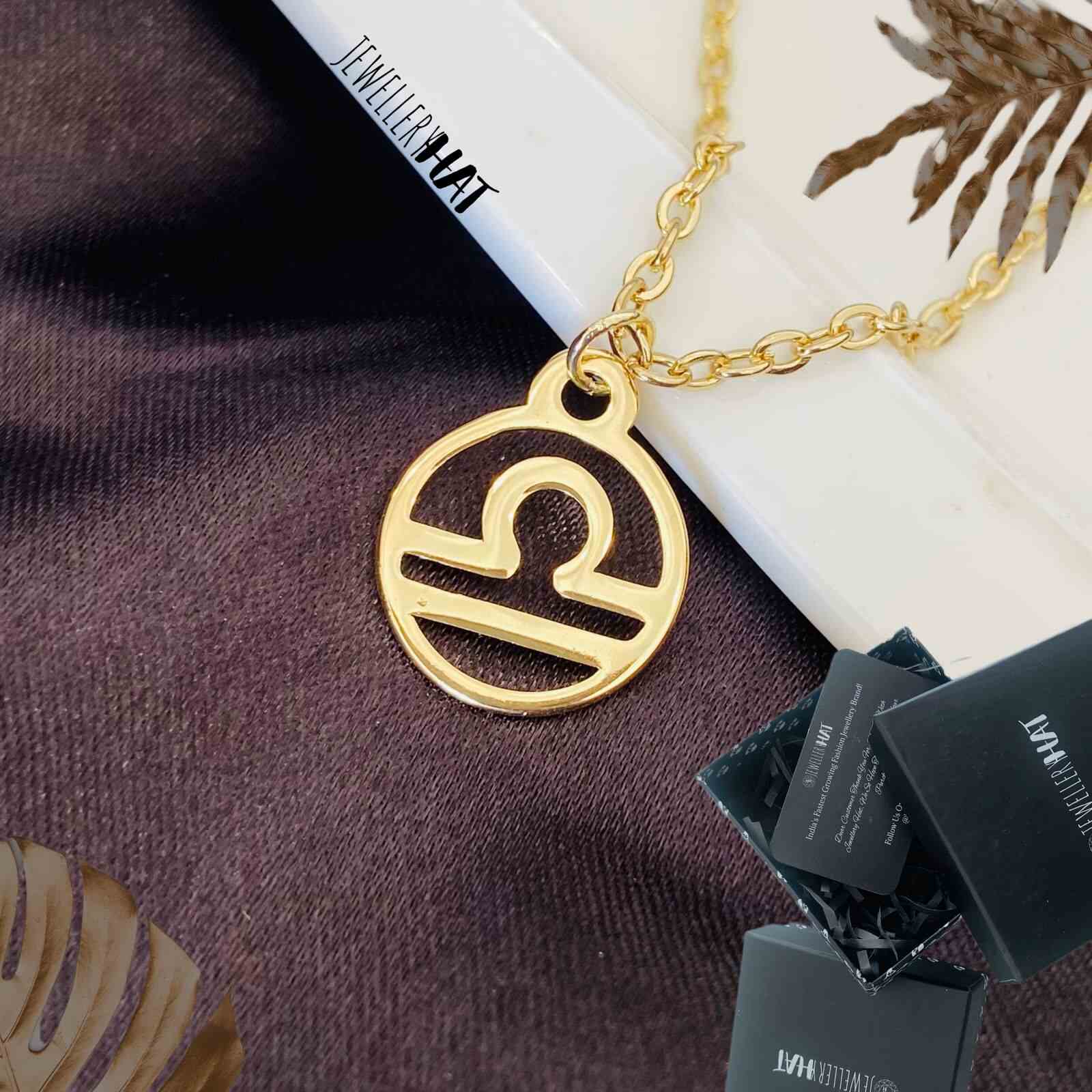 Zodiac Sun Sign Libra Necklace | Stainless Steel | Fashion Jewellery for Women
