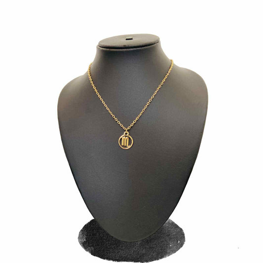Zodiac Sun Sign Scorpio Necklace | Stainless Steel | Fancy Jewellery for Girl