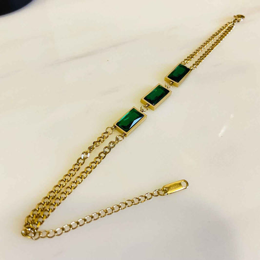 Bracelet For Women - By Jewellery Hat®- with emeralds Fashion Jewellery By Jewellery Hat September 2022