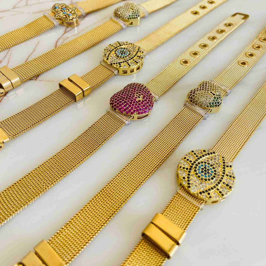 Gold Bracelet For Women - Watch Style - By Jewellery Hat®- Fashion Jewellery By Jewellery Hat December 2022