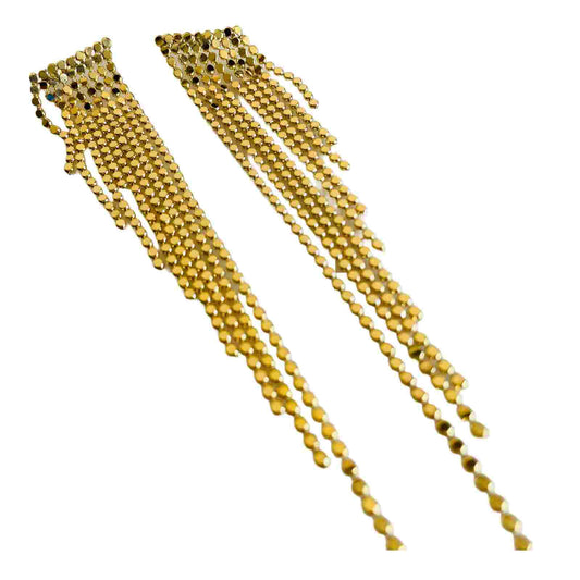 Gold Tassel Earrings | Superior Quality | Fashion Jewellery
