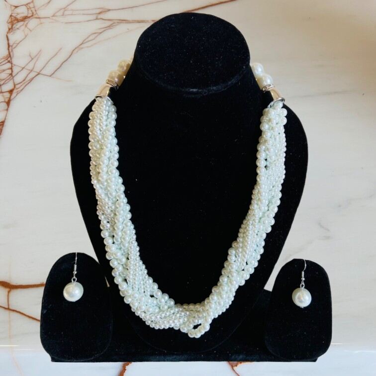 Multi Layered Pearl Necklace | By Jewellery Hat® | Fashion Jewellery