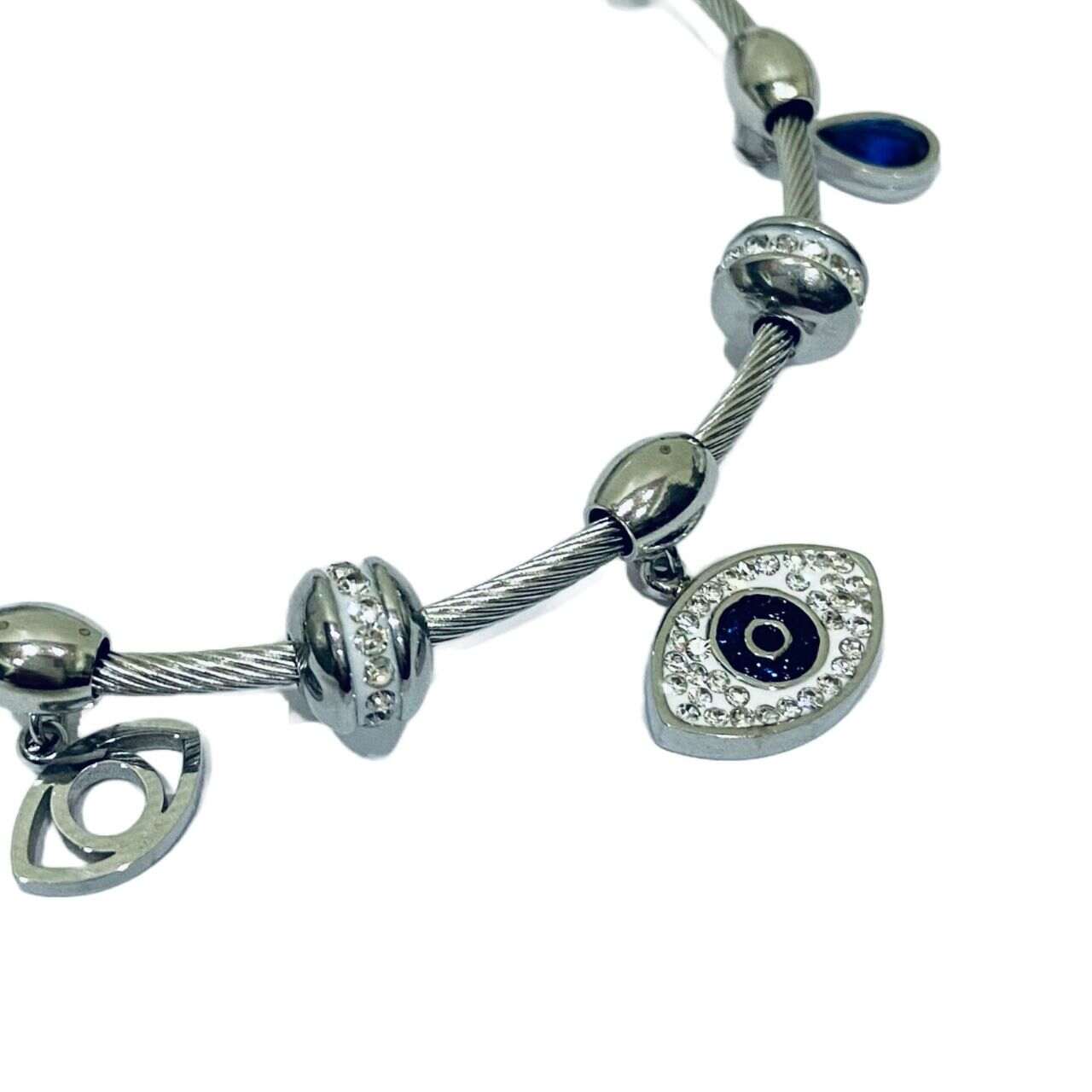 Silver Evil Eye Bracelet | Silver Plating | Evil Eye Jewellery