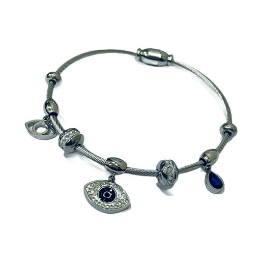 Silver Evil Eye Bracelet | Silver Plating | Evil Eye Jewellery