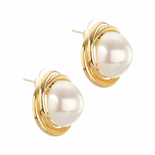 Big Pearl Stud Earrings  Fashion Jewellery  February 2023Big Pearl Stud Earrings | Fashion Jewellery | Waterproof Jewellery | Modern Earrings