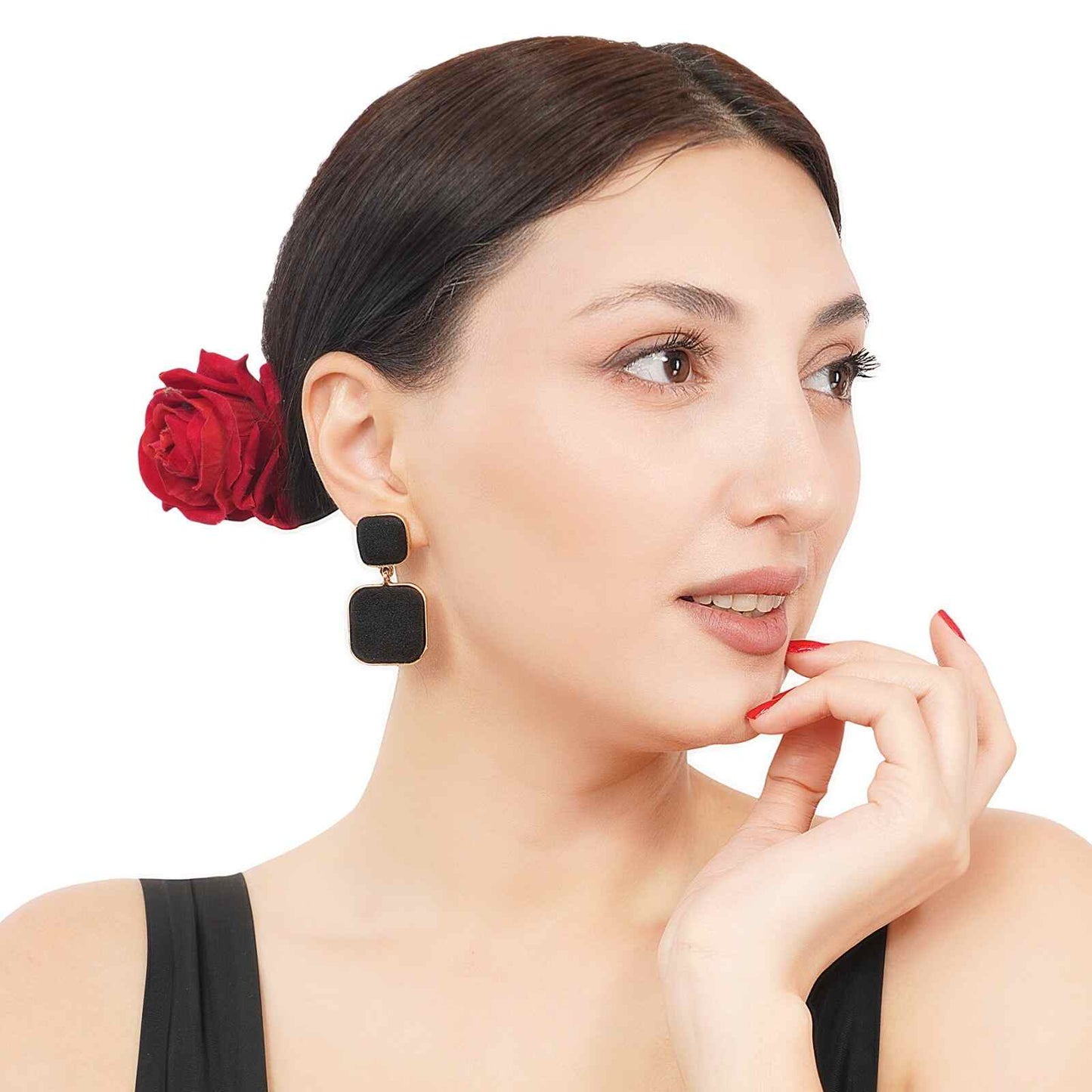 Black Earrings For Women | Fashion Jewellery | Jewellery Hat | Waterproof Jewellery