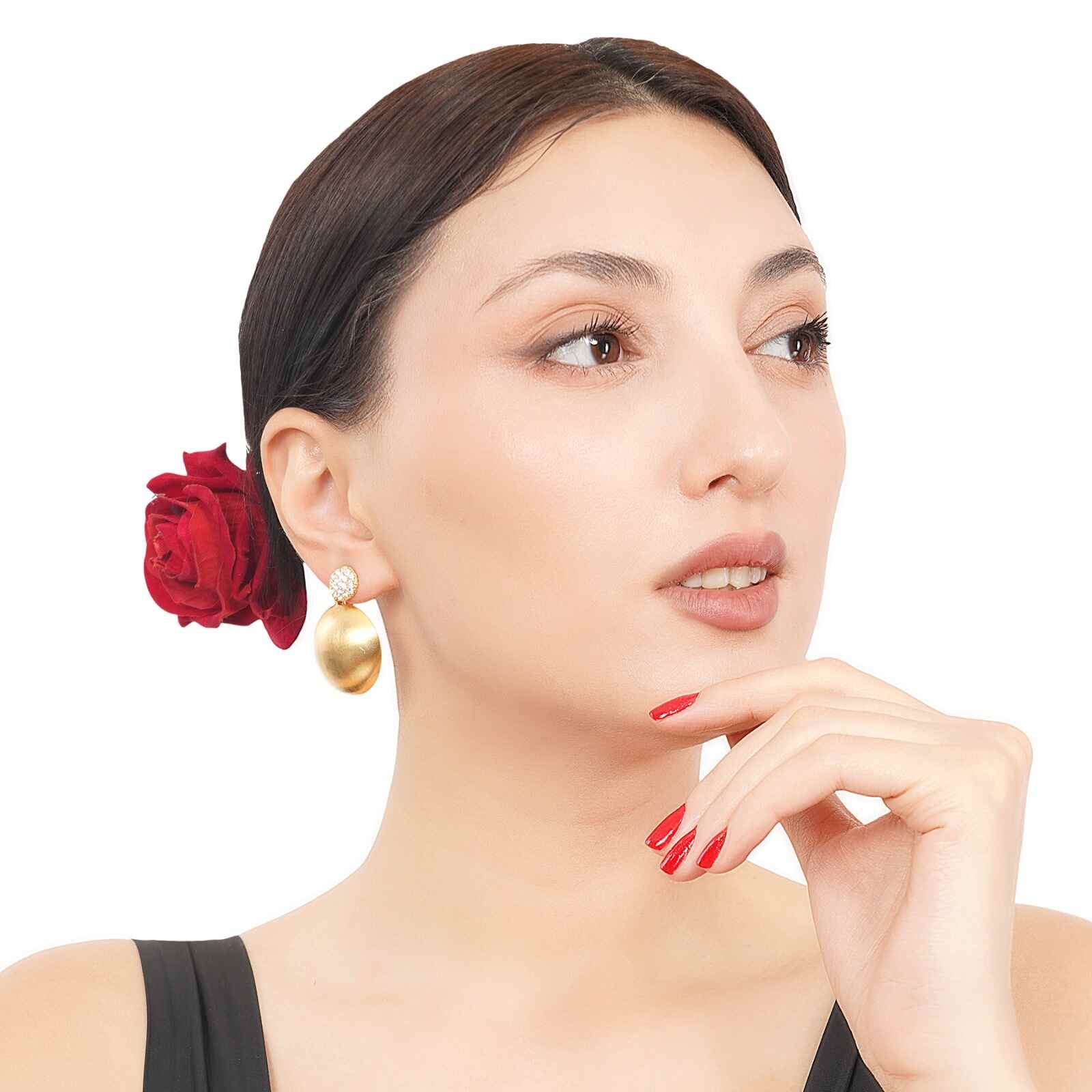 Gold Stud Earrings | Costume Jewellery | Waterproof Jewellery | Premium Earrings