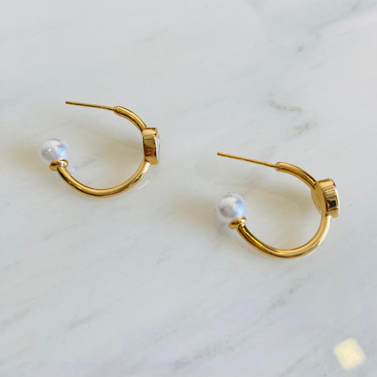 Medium Gold Hoop Earrings | Premium Quality | Imitation Jewellery | Sale | April 2023