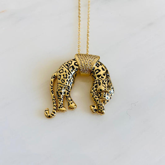 Gold Chain - Tiger Pendant - By Jewellery Hat® - Fashion Jewellery January 2023 - Gold Chain